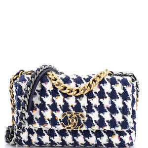 Chanel 19 Flap Bag Quilted Houndstooth #222770C45B